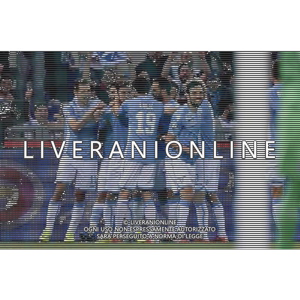 Roma - 20/05/2015 - Stadio Olimpico - Finale Tim Cup 2014-2015 - Juventus vs SS Lazio - nella foto: Esultanza giocatori Lazio dopo il gol di Radu / Ph. Fabrizio Corradetti - Ag. Aldo Liverani Sas