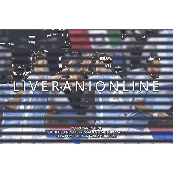Roma - 20/05/2015 - Stadio Olimpico - Finale Tim Cup 2014-2015 - Juventus vs SS Lazio - nella foto: Esultanza giocatori Lazio dopo il gol di Stefan Radu che festeggia con Miroslav Klose / Ph. Fabrizio Corradetti - Ag. Aldo Liverani Sas