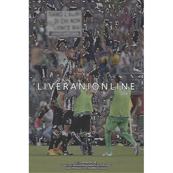 Roma - 20/05/2015 - Stadio Olimpico - Finale Tim Cup 2014-2015 - Juventus vs SS Lazio - nella foto: esultanza dopo il gol del pareggio di Giorgio Chiellini / Ph. Fabrizio Corradetti - Ag. Aldo Liverani Sas