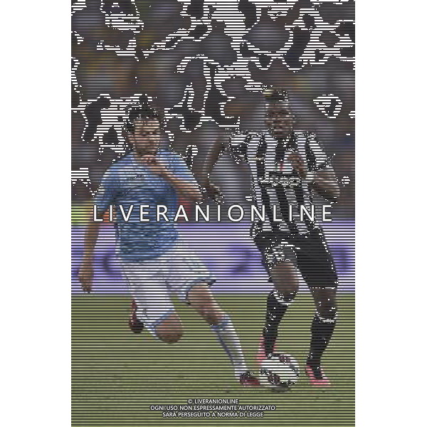 Roma - 20/05/2015 - Stadio Olimpico - Finale Tim Cup 2014-2015 - Juventus vs SS Lazio - nella foto: Paul Pogba e Marco Parolo / Ph. Fabrizio Corradetti - Ag. Aldo Liverani Sas