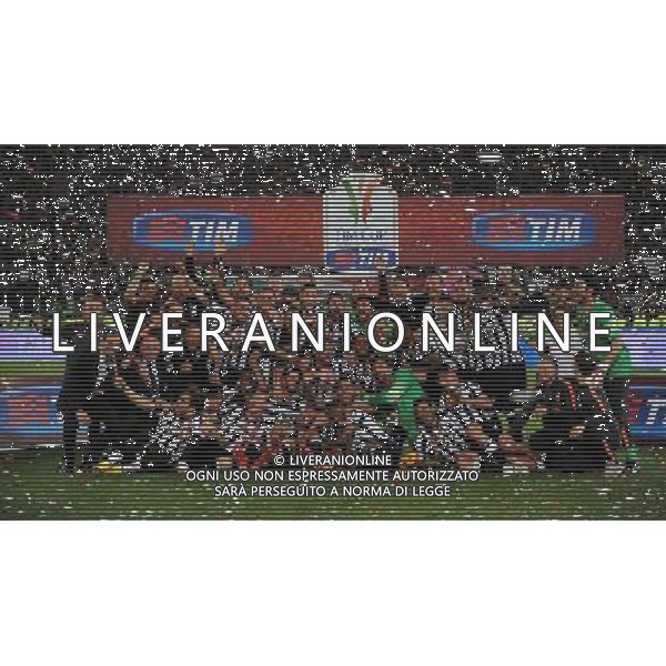 Coppa Italia TIM Cup 2014/2015 Finale Roma - 20.05.2015 Juventus-Lazio Nella Foto:foto di gruppo con la coppa /Ph.Vitez-Ag. Aldo Liverani