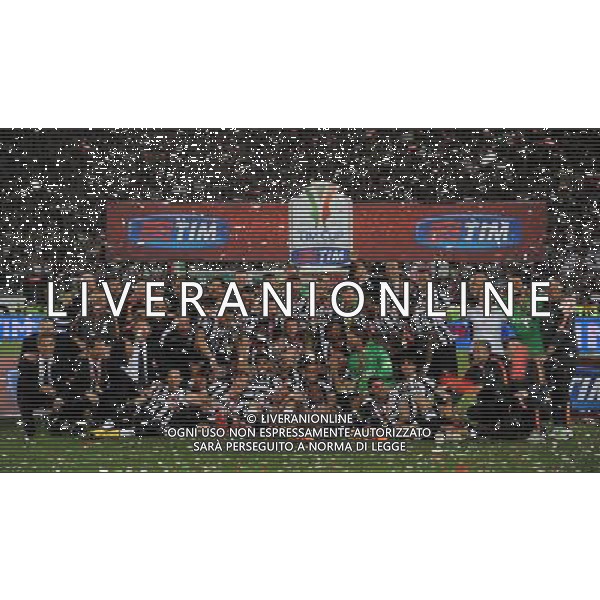 Coppa Italia TIM Cup 2014/2015 Finale Roma - 20.05.2015 Juventus-Lazio Nella Foto:foto di gruppo con la coppa /Ph.Vitez-Ag. Aldo Liverani