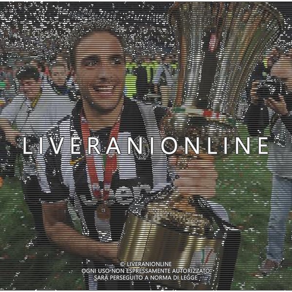 Coppa Italia TIM Cup 2014/2015 Finale Roma - 20.05.2015 Juventus-Lazio Nella Foto: alessandro matri con la coppa /Ph.Vitez-Ag. Aldo Liverani