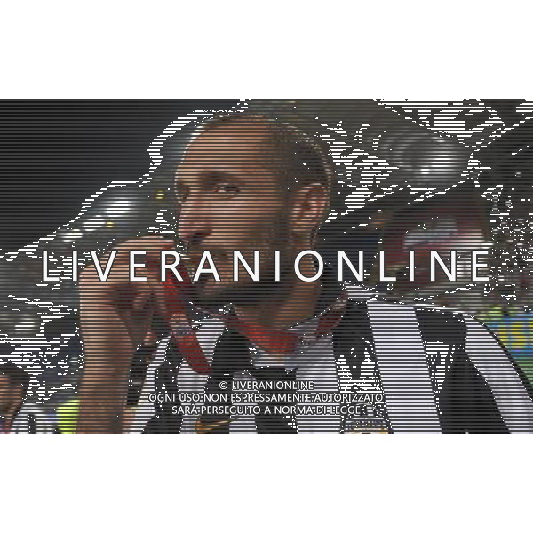 Coppa Italia TIM Cup 2014/2015 Finale Roma - 20.05.2015 Juventus-Lazio Nella Foto: giorgio chiellini festeggia e bacia la medaglia /Ph.Vitez-Ag. Aldo Liverani