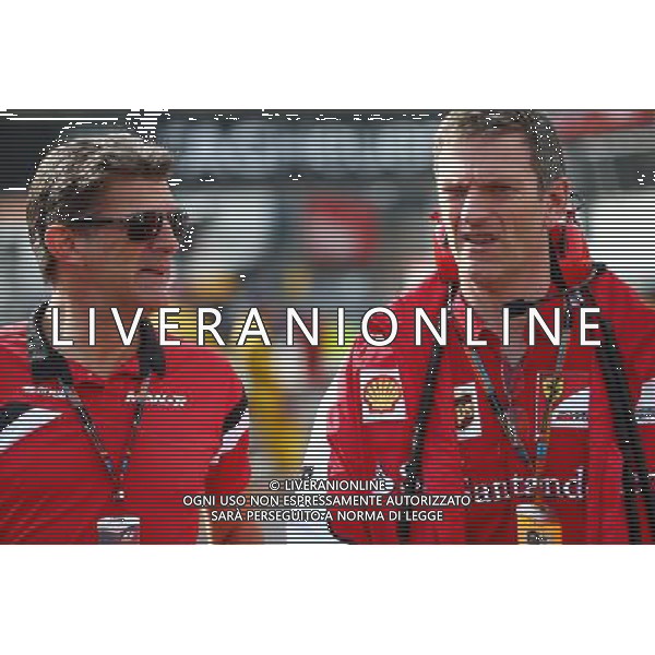 (L to R): Graeme Lowdon (GBR) Manor Marussia F1 Team Chief Executive Officer with James Allison (GBR) Ferrari Chassis Technical Director. 21.05.2015. Formula 1 World Championship, Rd 6, Monaco Grand Prix, Monte Carlo, Monaco, Practice Day. AG ALDO LIVERANI SAS OINLY ITALY