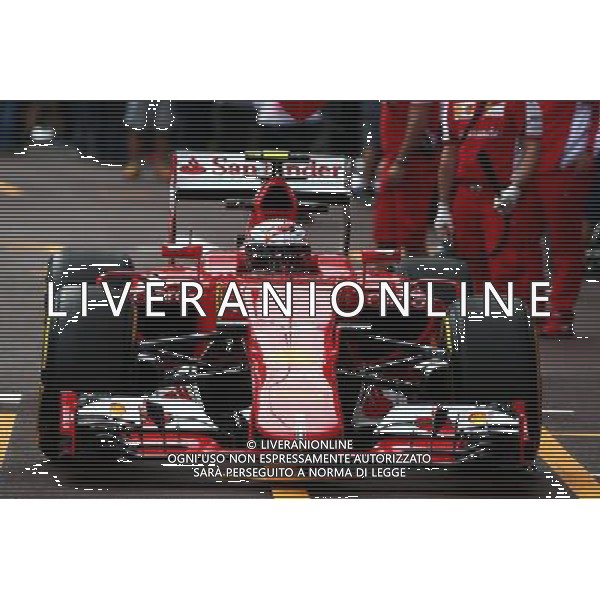 Kimi Raikkonen (FIN) Ferrari SF15-T. 21.05.2015. Formula 1 World Championship, Rd 6, Monaco Grand Prix, Monte Carlo, Monaco, Practice Day. AG ALDO LIVERANI SAS OINLY ITALY