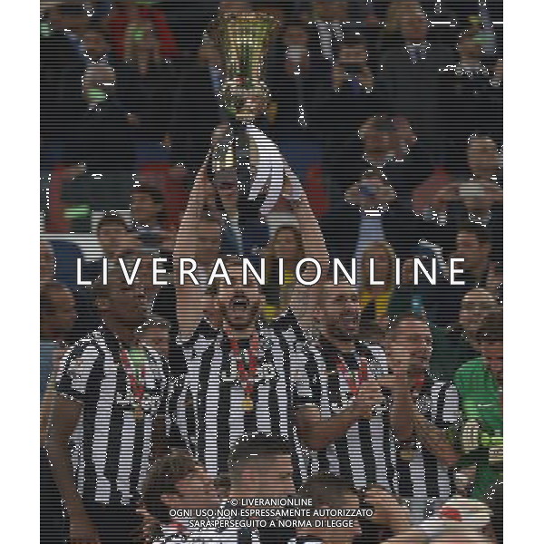 Coppa Italia TIM Cup 2014/2015 Finale Roma - 20.05.2015 Juventus-Lazio Nella Foto:Bonucci Leonardo con la coppa /Ph.Vitez-Ag. Aldo Liverani