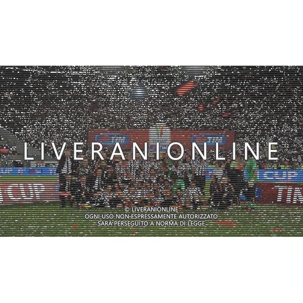 Coppa Italia TIM Cup 2014/2015 Finale Roma - 20.05.2015 Juventus-Lazio Nella Foto:Gruppo Squadra Juventus con la coppa /Ph.Vitez-Ag. Aldo Liverani