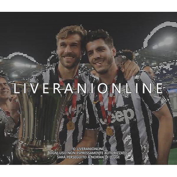 Coppa Italia TIM Cup 2014/2015 Finale Roma - 20.05.2015 Juventus-Lazio Nella Foto:Llorente Fernando e Morata Alvaro con la coppa /Ph.Vitez-Ag. Aldo Liverani