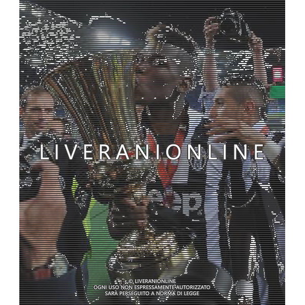 Coppa Italia TIM Cup 2014/2015 Finale Roma - 20.05.2015 Juventus-Lazio Nella Foto:Pogba Paul con la coppa /Ph.Vitez-Ag. Aldo Liverani
