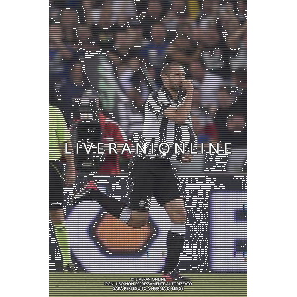 Roma - 20/05/2015 - Stadio Olimpico - Finale Tim Cup 2014-2015 - Juventus vs SS Lazio - nella foto: Giorgio Chiellini esulta dopo il gol del pareggio / Ph. Fabrizio Corradetti - Ag. Aldo Liverani Sas