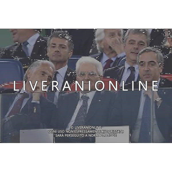 Roma - 20/05/2015 - Stadio Olimpico - Finale Tim Cup 2014-2015 - Juventus vs SS Lazio - nella foto: Giovanni Malago\' Sergio Mattarella Maurizio Gasparri / Ph. Fabrizio Corradetti - Ag. Aldo Liverani Sas