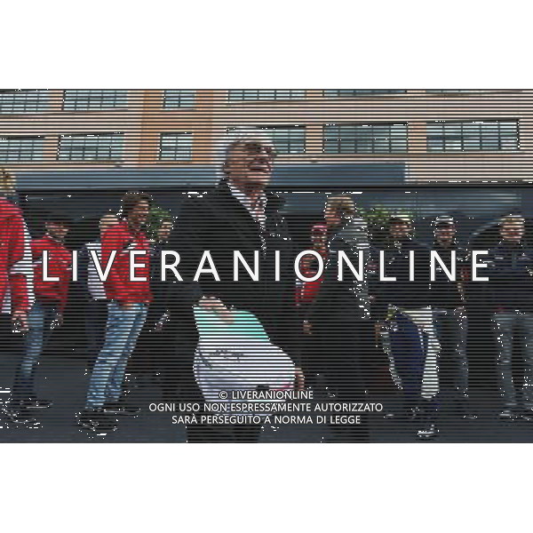 Bernie Ecclestone (GBR) and the drivers launch the GPDA Global Fans Survey. 21.05.2015. Formula 1 World Championship, Rd 6, Monaco Grand Prix, Monte Carlo, Monaco, Practice Day. AG ALDO LIVERANI SAS ONLY ITALY 