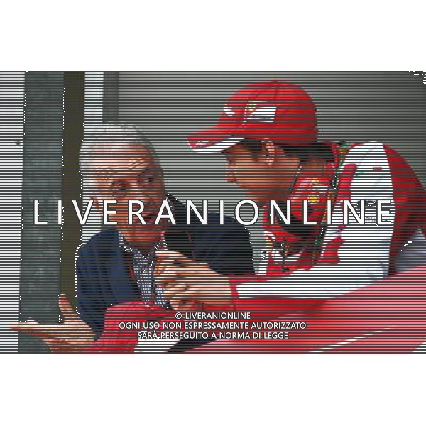 (L to R): Piero Ferrari (ITA) Ferrari Vice-President with Esteban Gutierrez (MEX) Ferrari Test and Reserve Driver. 21.05.2015. Formula 1 World Championship, Rd 6, Monaco Grand Prix, Monte Carlo, Monaco, Practice Day. AG ALDO LIVERANI SAS ONLY ITALY 