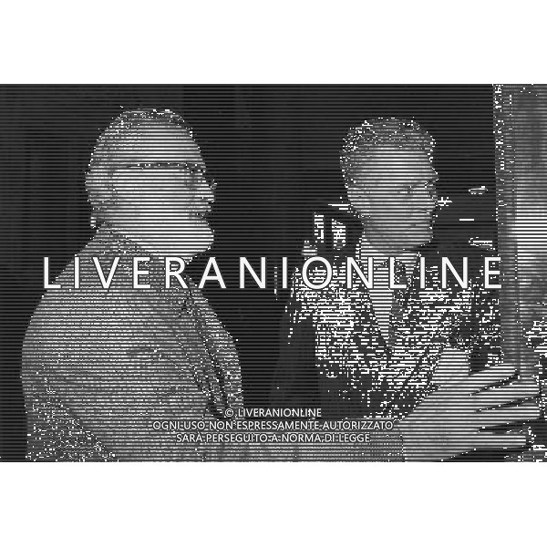 ARCHIVIO LIVERANI NELLA FOTO EUGENIO SCALFARI GIORNALISTA ED DIRETTORE REPUBBLICA CON CARACCIOLO AG ALDO LIVERANI SAS