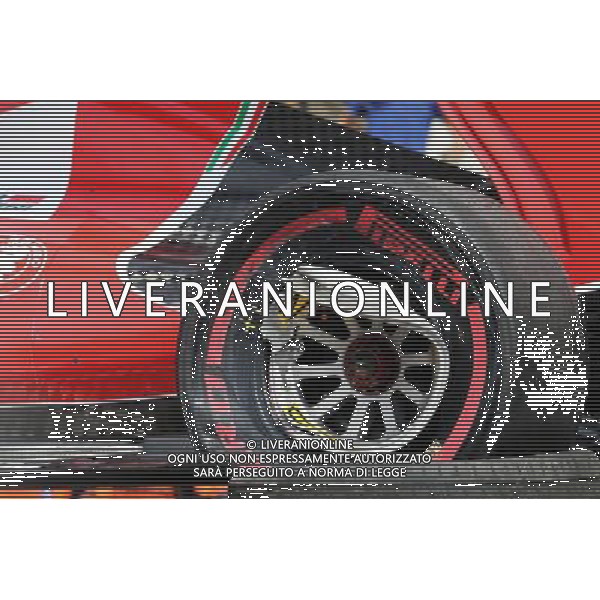 Damaged wheel on the Ferrari SF15-T of Kimi Raikkonen (FIN) Ferrari after he crashed in the third practice session. 23.05.2015. Formula 1 World Championship, Rd 6, Monaco Grand Prix, Monte Carlo, Monaco, Qualifying Day AG ALDO LIVERANI SAS ONLY ITALY