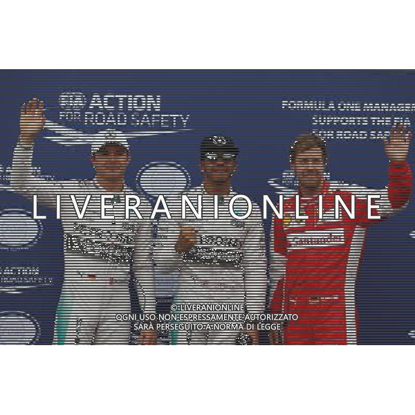 Pole for Lewis Hamilton (GBR) Mercedes AMG F1, 2nd for Nico Rosberg (GER) Mercedes AMG F1 W06 and 3rd for Sebastian Vettel (GER) Ferrari. 23.05.2015. Formula 1 World Championship, Rd 6, Monaco Grand Prix, Monte Carlo, Monaco, Qualifying Day AG ALDO LIVERANI SAS ONLY ITALY