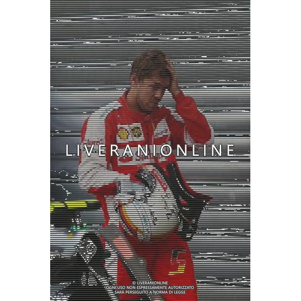 Sebastian Vettel (GER) Ferrari in parc ferme. 23.05.2015. Formula 1 World Championship, Rd 6, Monaco Grand Prix, Monte Carlo, Monaco, Qualifying Day AG ALDO LIVERANI SAS ONLY ITALY