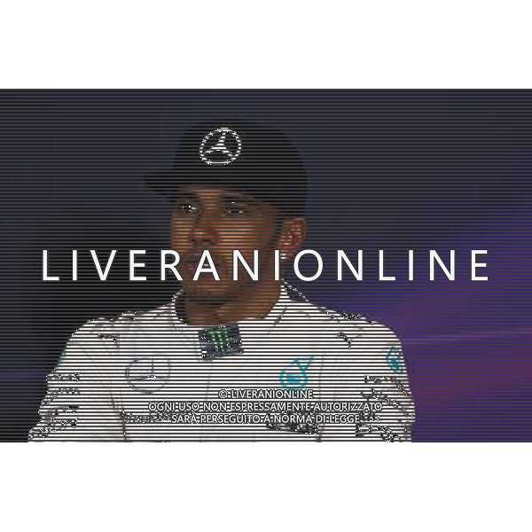 Lewis Hamilton (GBR) Mercedes AMG F1 in the FIA Press Conference. 23.05.2015. Formula 1 World Championship, Rd 6, Monaco Grand Prix, Monte Carlo, Monaco, Qualifying Day AG ALDO LIVERANI SAS ONLY ITALY