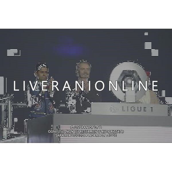 joie PSG / Nasser Al Khelaifi / Frederic Thiriez - 23.05.2015 - PSG / Reims - 38eme journee de Ligue 1 Photo : Andre Ferreira / Icon Sport AG ALDO LIVERANI SAS ONLY ITALY
