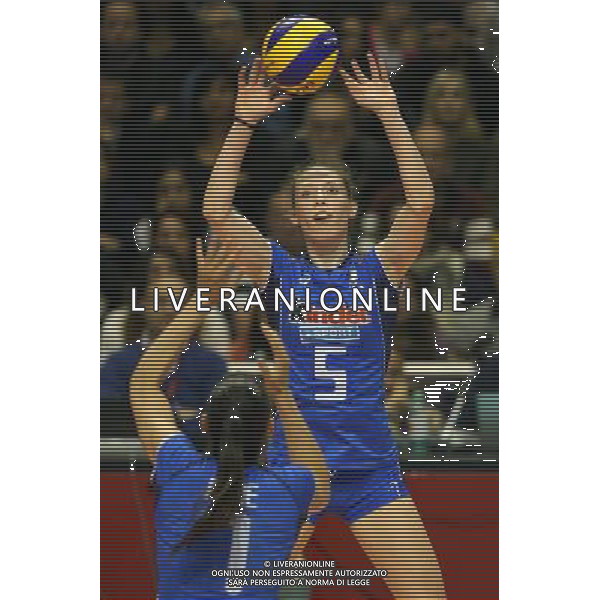 RAVENNA 23/05/2015. VOLLEY PALLAVOLO. ITALIA - CINA 3-0 NELLA FOTO Ofelia Malinov AG ALDO LIVERANI SAS