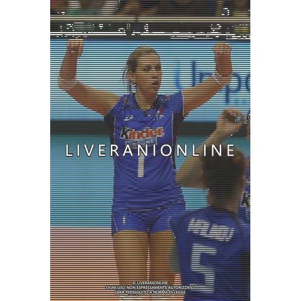 RAVENNA 23/05/2015. VOLLEY PALLAVOLO. ITALIA - CINA 3-0 NELLA FOTO Indre sorokaite AG ALDO LIVERANI SAS