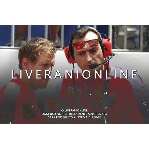 Sebastian Vettel (GER) Ferrari on the grid. 24.05.2015. Formula 1 World Championship, Rd 6, Monaco Grand Prix, Monte Carlo, Monaco, Race Day. AG ALDO LIVERANI SAS ONLY ITALY