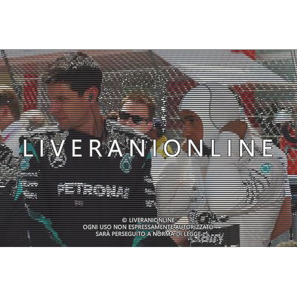Lewis Hamilton (GBR) Mercedes AMG F1 on the grid. 24.05.2015. Formula 1 World Championship, Rd 6, Monaco Grand Prix, Monte Carlo, Monaco, Race Day. AG ALDO LIVERANI SAS ONLY ITALY