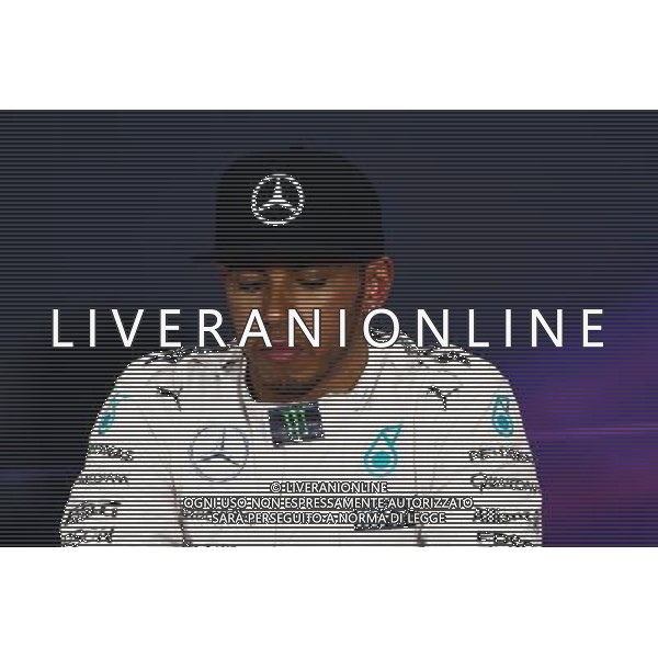 Lewis Hamilton (GBR) Mercedes AMG F1 in the FIA Press Conference. 23.05.2015. Formula 1 World Championship, Rd 6, Monaco Grand Prix, Monte Carlo, Monaco, Qualifying Day AG ALDO LIVERANI SAS ONLY ITALY