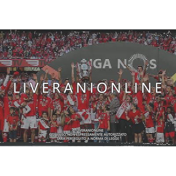 Joie groupe Benfica - 23.05.2015 - Benfica / Maritimo - Liga Sagres Photo : Carlos Rodriguez / Icon Sport AG ALDO LIVERANI SAS ONLY ITALY