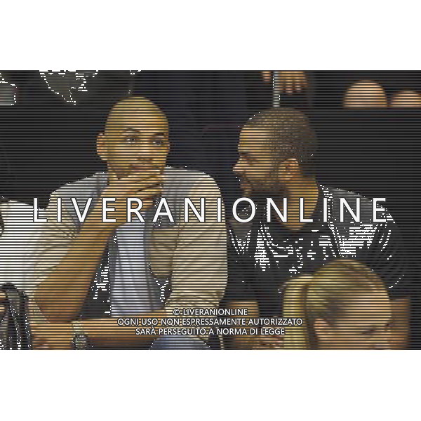 Nicolas BATUM / Tony PARKER - 25.05.2015 - Lyon Villeurbanne / Le Mans - 1/4Finale retour Playoff Pro A Photo : Jean Paul Thomas / Icon Sport AG ALDO LIVERANI SAS ONLY ITALY