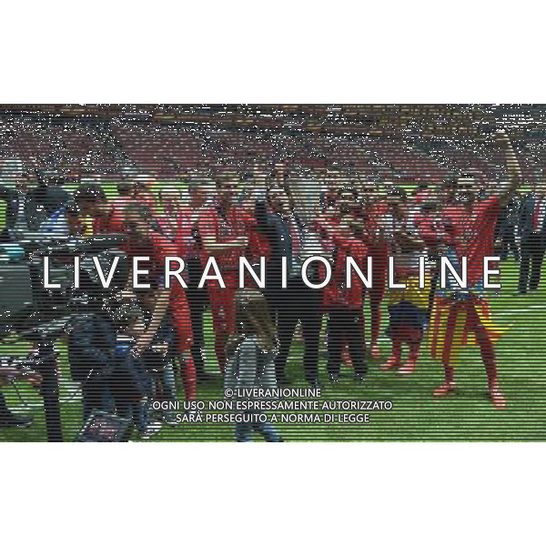 UEFA Europa League 2014/2015 Finale Varsavia (Polonia) - 27.05.2015 Dnipro-Siviglia Nella Foto:Emery Unai con la coppa /Ph.Vitez-Ag. Aldo Liverani