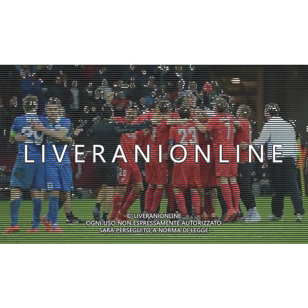 UEFA Europa League 2014/2015 Finale Varsavia (Polonia) - 27.05.2015 Dnipro-Siviglia Nella Foto:Festeggiamenti finali giocatori Siviglia /Ph.Vitez-Ag. Aldo Liverani