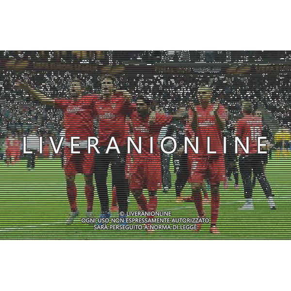 UEFA Europa League 2014/2015 Finale Varsavia (Polonia) - 27.05.2015 Dnipro-Siviglia Nella Foto:Festeggiamenti finali giocatori Siviglia /Ph.Vitez-Ag. Aldo Liverani