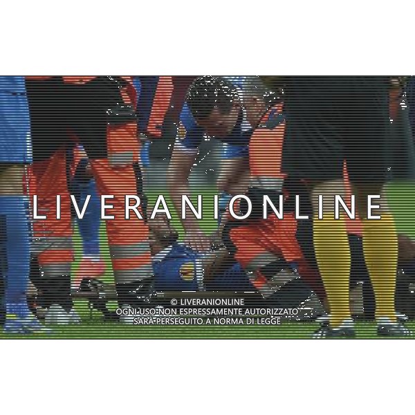 UEFA Europa League 2014/2015 Finale Varsavia (Polonia) - 27.05.2015 Dnipro-Siviglia Nella Foto:Il malore in campo di Matheus /Ph.Vitez-Ag. Aldo Liverani