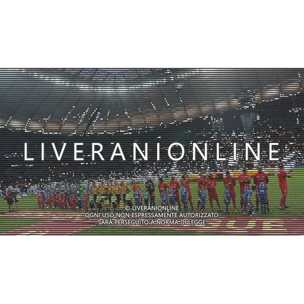 WARSZAWA , STADION NARODOWY 27.05.2015 FINAL LIGA EUROPEJSKA UEFA PILKA NOZNA SEZON 2014 / 2015 FC DNIPRO DNIPROPETROVSK - SEVILLA FC NZ CEREMONIA OTWARCIA FOT MICHAL NOWAK / NEWSPIX.PL WARSAW , NATIONAL STADIUM 27.05.2015 FOOTBALL UEFA EUROPA LEAGUE FINAL GAME SEASON 2014 / 2015 FC DNIPRO DNIPROPETROVSK - SEVILLA FC OPENING CEREMONY MICHAL NOWAK / NEWSPIX.PL --- Newspix.pl /AGENZIA ALDO LIVERANI Sas - ITALY ONLY - EDITORIAL USE ONLY - Dnipro - Siviglia UEFA Europa League 2014/2015 Finale Varsavia (Polonia) - 27.05.2015 *** Local Caption *** www.newspix.pl mail us: info@newspix.pl call us: 0048 022 23 22 222 --- Polish Picture Agency by Ringier Axel Springer Poland