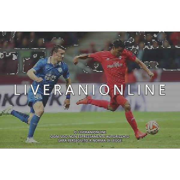 WARSZAWA , STADION NARODOWY 27.05.2015 FINAL LIGA EUROPEJSKA UEFA PILKA NOZNA SEZON 2014 / 2015 FC DNIPRO DNIPROPETROVSK - SEVILLA FC NZ ARTEM FEDETSKIY ( DNIPRO ) CARLOS BACCA ( SEVILLA ) BRAMKA GOL FOT MICHAL NOWAK / NEWSPIX.PL WARSAW , NATIONAL STADIUM 27.05.2015 FOOTBALL UEFA EUROPA LEAGUE FINAL GAME SEASON 2014 / 2015 FC DNIPRO DNIPROPETROVSK - SEVILLA FC CARLOS BACCA ( SEVILLA ) SCORES THE GOAL ON HIS LEFT ARTEM FEDETSKIY ( DNIPRO ) MICHAL NOWAK / NEWSPIX.PL --- Newspix.pl /AGENZIA ALDO LIVERANI Sas - ITALY ONLY - EDITORIAL USE ONLY - Dnipro - Siviglia UEFA Europa League 2014/2015 Finale Varsavia (Polonia) - 27.05.2015 *** Local Caption *** www.newspix.pl mail us: info@newspix.pl call us: 0048 022 23 22 222 --- Polish Picture Agency by Ringier Axel Springer Poland