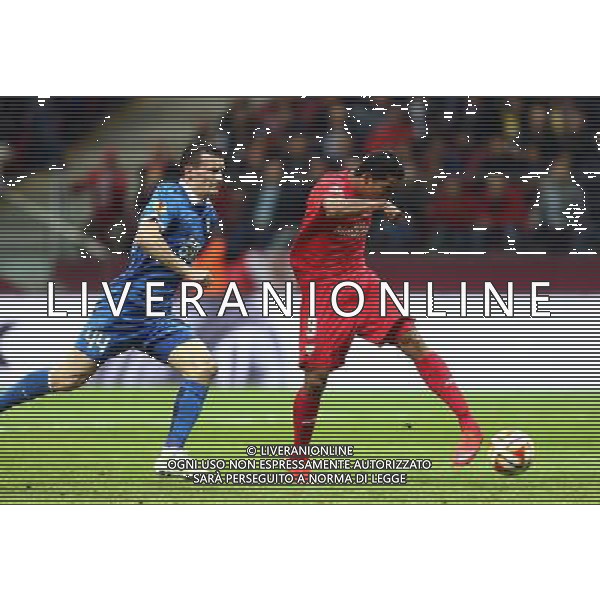 WARSZAWA , STADION NARODOWY 27.05.2015 FINAL LIGA EUROPEJSKA UEFA PILKA NOZNA SEZON 2014 / 2015 FC DNIPRO DNIPROPETROVSK - SEVILLA FC NZ ARTEM FEDETSKIY ( DNIPRO ) CARLOS BACCA ( SEVILLA ) BRAMKA GOL FOT MICHAL NOWAK / NEWSPIX.PL WARSAW , NATIONAL STADIUM 27.05.2015 FOOTBALL UEFA EUROPA LEAGUE FINAL GAME SEASON 2014 / 2015 FC DNIPRO DNIPROPETROVSK - SEVILLA FC CARLOS BACCA ( SEVILLA ) SCORES THE GOAL ON HIS LEFT ARTEM FEDETSKIY ( DNIPRO ) MICHAL NOWAK / NEWSPIX.PL --- Newspix.pl /AGENZIA ALDO LIVERANI Sas - ITALY ONLY - EDITORIAL USE ONLY - Dnipro - Siviglia UEFA Europa League 2014/2015 Finale Varsavia (Polonia) - 27.05.2015 *** Local Caption *** www.newspix.pl mail us: info@newspix.pl call us: 0048 022 23 22 222 --- Polish Picture Agency by Ringier Axel Springer Poland