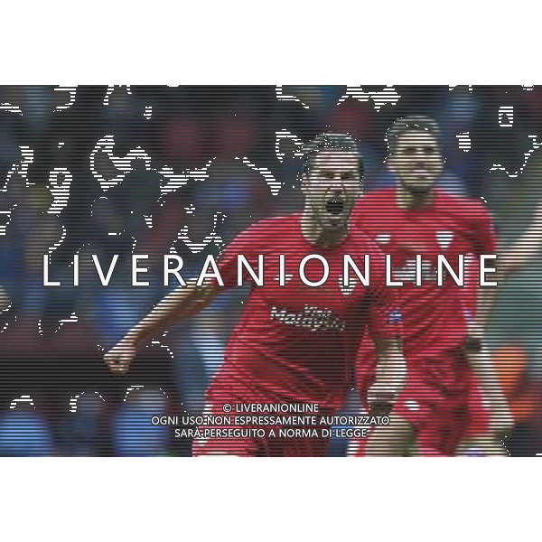 27.05.2015 WARSZAWA PILKA NOZNA FOOTBALL UEFA FINAL LIGI EUROPY 2015 WARSAW UEFA EUROPA LEAGUE FINAL 2015 MECZ MATCH FC DNIPRO DNIPROPETROVSK - SEVILLA FC N/Z GRZEGORZ KRYCHOWIAK GOL BRAMKA RADOSC FOT SZYMON GORSKI / PRESSFOCUS / NEWSPIX.PL --- Newspix.pl /AGENZIA ALDO LIVERANI Sas - ITALY ONLY - EDITORIAL USE ONLY - Dnipro - Siviglia UEFA Europa League 2014/2015 Finale Varsavia (Polonia) - 27.05.2015 *** Local Caption *** www.newspix.pl mail us: info@newspix.pl call us: 0048 022 23 22 222 --- Polish Picture Agency by Ringier Axel Springer Poland