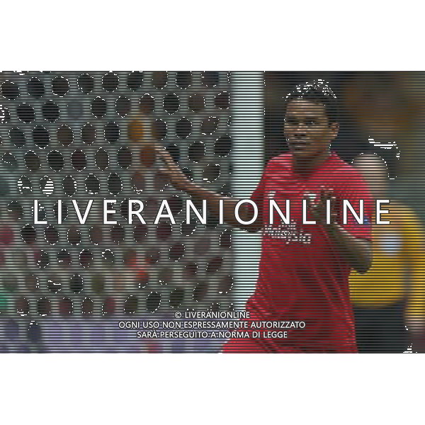 27.05.2015, Warszawa, pilka nozna, Liga Europy, Dnipro Dnipropetrovsk - FC Sevilla, Carlos Bacca (Sevilla), radosc, bramka, Europa League, football, fot. Tomasz Jastrzebowski / Foto Olimpik / NEWSPIX.PL --- Newspix.pl /AGENZIA ALDO LIVERANI Sas - ITALY ONLY - EDITORIAL USE ONLY - Dnipro - Siviglia UEFA Europa League 2014/2015 Finale Varsavia (Polonia) - 27.05.2015 *** Local Caption *** www.newspix.pl mail us: info@newspix.pl call us: 0048 022 23 22 222 --- Polish Picture Agency by Ringier Axel Springer Poland