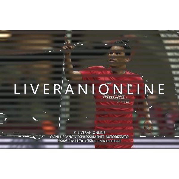 27.05.2015, Warszawa, pilka nozna, Liga Europy, Dnipro Dnipropetrovsk - FC Sevilla, Carlos Bacca (Sevilla), radosc, bramka, Europa League, football, fot. Tomasz Jastrzebowski / Foto Olimpik / NEWSPIX.PL --- Newspix.pl /AGENZIA ALDO LIVERANI Sas - ITALY ONLY - EDITORIAL USE ONLY - Dnipro - Siviglia UEFA Europa League 2014/2015 Finale Varsavia (Polonia) - 27.05.2015 *** Local Caption *** www.newspix.pl mail us: info@newspix.pl call us: 0048 022 23 22 222 --- Polish Picture Agency by Ringier Axel Springer Poland