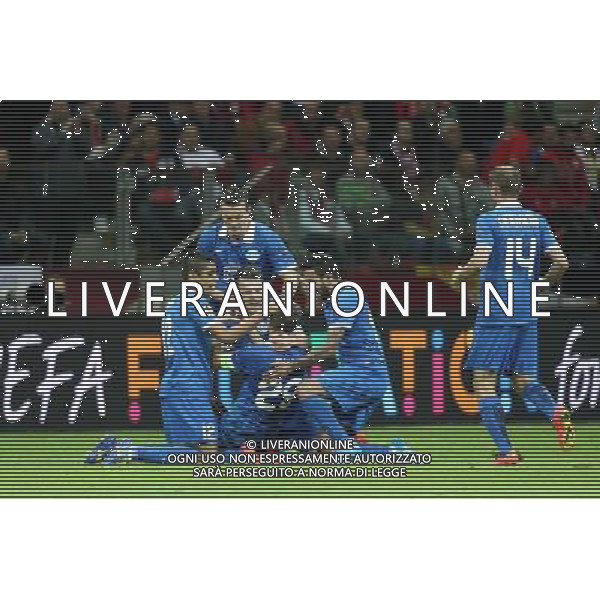 WARSZAWA 27.05.2015 FINALOWY MECZ LIGA EUROPY SEZON 2014/15: FK DNIPRO DNIEPROPIETROWSK - SEVILLA FC --- UEFA EUROPA LEAGUE FINAL MATCH IN WARSAW: FC DNIPRO DNIPROPETROVSK - SEVILLA FC LEO MATOS ARTEM FEDECKI JEWHEN KONOPLANKA RUSLAN ROTAN MATHEUS FOT. PIOTR KUCZA/NEWSPIX.PL --- Newspix.pl /AGENZIA ALDO LIVERANI Sas - ITALY ONLY - EDITORIAL USE ONLY - Dnipro - Siviglia UEFA Europa League 2014/2015 Finale Varsavia (Polonia) - 27.05.2015 *** Local Caption *** www.newspix.pl mail us: info@newspix.pl call us: 0048 022 23 22 222 --- Polish Picture Agency by Ringier Axel Springer Poland