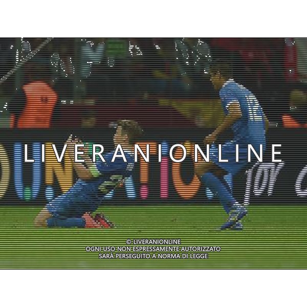 WARSZAWA 27.05.2015 PILKA NOZNA UEFA FINAL LIGI EUROPY UEFA EUROPA LEAGUE FINAL 2015 DNIPRO SEVILLA NZ RUSLAN ROTAN RADOSC BRAMKA FOT MAREK BICZYK NEWSPIX.PL --- Newspix.pl /AGENZIA ALDO LIVERANI Sas - ITALY ONLY - EDITORIAL USE ONLY - Dnipro - Siviglia UEFA Europa League 2014/2015 Finale Varsavia (Polonia) - 27.05.2015 *** Local Caption *** www.newspix.pl mail us: info@newspix.pl call us: 0048 022 23 22 222 --- Polish Picture Agency by Ringier Axel Springer Poland