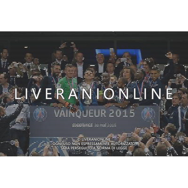 Joie PSG - Thiago Silva - 30.05.2015 - Auxerre / Paris Saint Germain - Finale Coupe de France Photo : Andre Ferreira / Icon Sport AG ALDO LIVERANI SAS ONLY ITALY