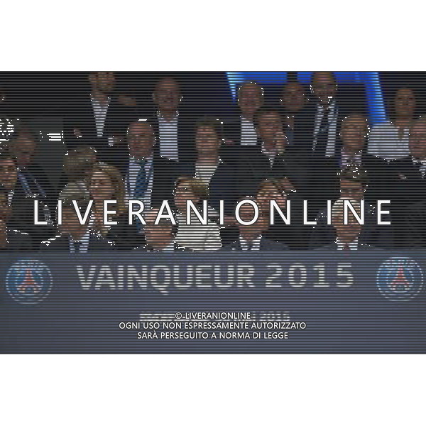 Joie Thiago Silva - 30.05.2015 - Auxerre / Paris Saint Germain - Finale Coupe de France Photo : Andre Ferreira / Icon Sport AG ALDO LIVERANI SAS ONLY ITALY