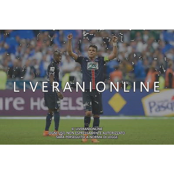 Joie Thiago Silva - 30.05.2015 - Auxerre / Paris Saint Germain - Finale Coupe de France Photo : Andre Ferreira / Icon Sport AG ALDO LIVERANI SAS ONLY ITALY