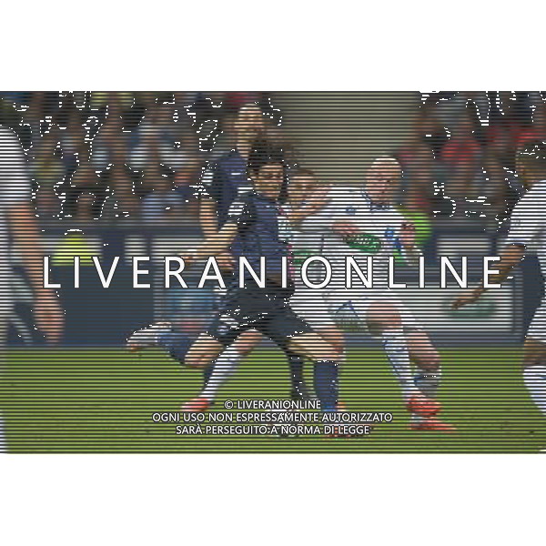 Edinson Cavani / Sebastien Puygrenier - 30.05.2015 - Auxerre / Paris Saint Germain - Finale Coupe de France Photo : Andre Ferreira / Icon Sport AG ALDO LIVERANI SAS ONLY ITALY