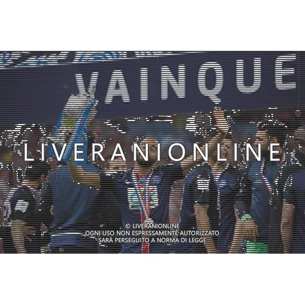 Joie PSG - Lucas MOURA - 30.05.2015 - Auxerre / Paris Saint Germain - Finale Coupe de France Photo : Andre Ferreira / Icon Sport AG ALDO LIVERANI SAS ONLY ITALY