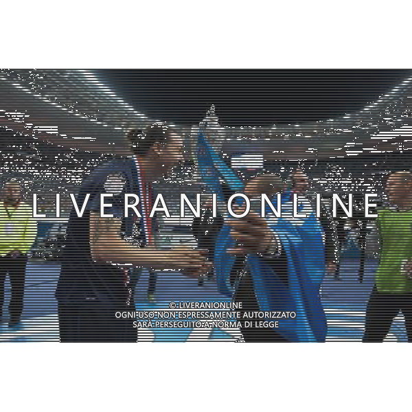 Joie PSG - Zlatan Ibrahimovic - 30.05.2015 - Auxerre / Paris Saint Germain - Finale Coupe de France Photo : Andre Ferreira / Icon Sport AG ALDO LIVERANI SAS ONLY ITALY