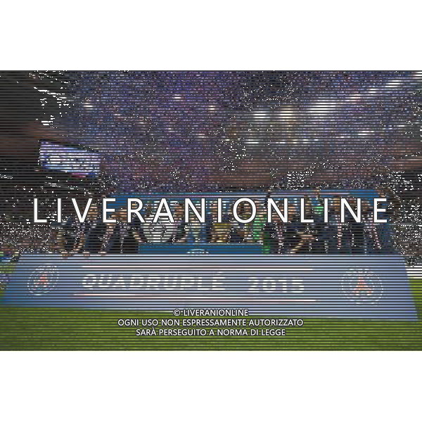 Joie PSG - 30.05.2015 - Auxerre / Paris Saint Germain - Finale Coupe de France Photo : Andre Ferreira / Icon Sport AG ALDO LIVERANI SAS ONLY ITALY